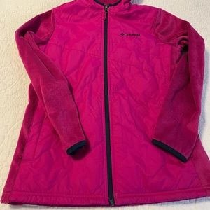 Columbia fleece lined hooded jacket